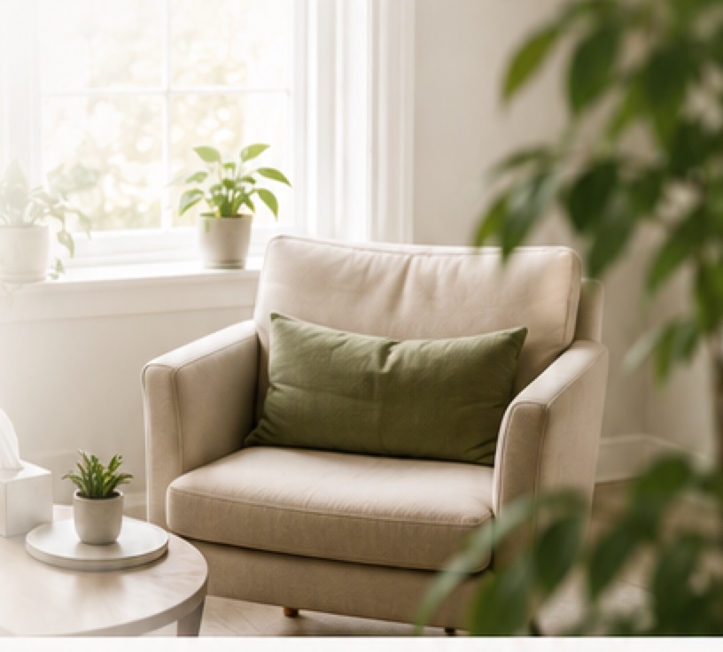 A welcoming CentrePointe counseling space